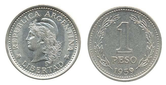 Argentina KM57(VF-AU) 1 Peso β Lot of 40 representative product image