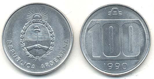 Argentina KM103(U) 100 Australes β Lot of 55 representative product image