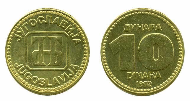Yugoslavia KM152(U) 10 Dinara β Lot of 55 representative product image