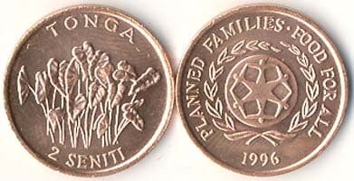 Tonga KM67(U) 2 Senti – Lot of 75 representative product image