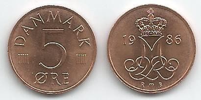 Denmark KM859.3(U) 5 Ore β Lot of 31 representative product image