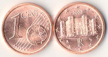 1,000 Italy KM210(U) 1 Ital. Cent Bulk World Coins representative product image