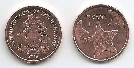 Bahamas KM218.2(U) Bahamas 1 Cent β Lot of 100 representative product image