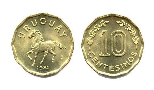Uruguay KM66(U) 10 Centimos β Lot of 30 representative product image