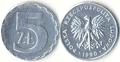 Poland KM81.3(U) 5 Zlotych β Lot of 100 representative product image