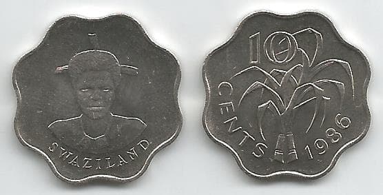 Swaziland KM41(U) 10 Cents β Lot of 25 representative product image