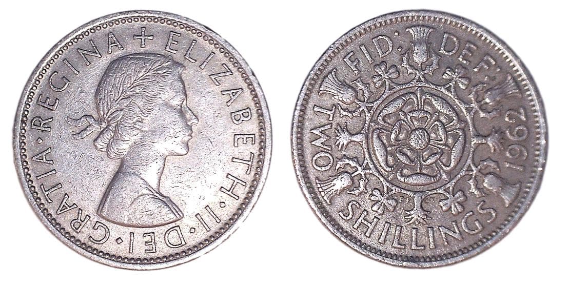 Great Britain KM906(VF) 2 Shilling – Lot of 15 representative product image