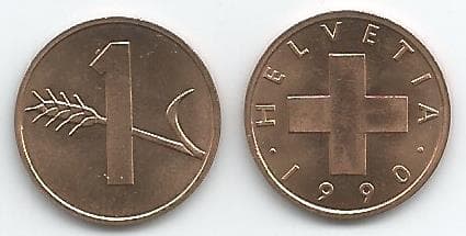 Switzerland KM46(U) 1 Rappen β Lot of 30 representative product image