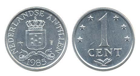Netherlands Antillies KM8a(U) 1 Cent β Lot of 40 representative product image