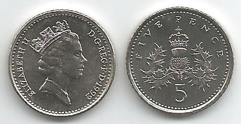 Great Britain KM937b(U) 5 Pence β Lot of 22 representative product image