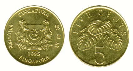 Singapore KM99(U) 5 Cents β Lot of 65 representative product image