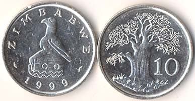 Zimbabwe KM3(U) 10 Cents β Lot of 80 representative product image