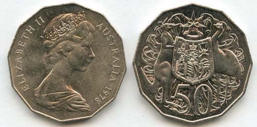 Australia KM68(U) 50 Cents β Lot of 10 representative product image