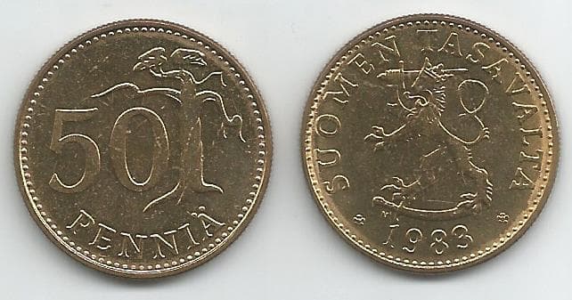 Finland KM48(U) 50 Pennia β Lot of 50 representative product image