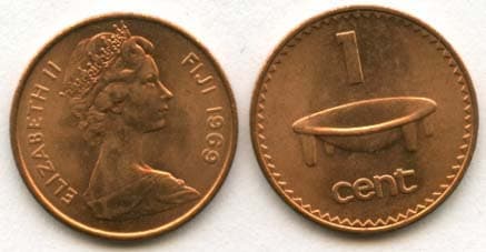 Fiji KM27(U) 1 Cent β Lot of 50 representative product image