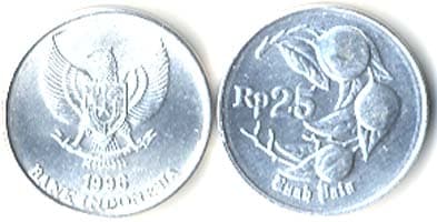 Indonesia KM55(U) 25 Rupiah β Lot of 100 representative product image