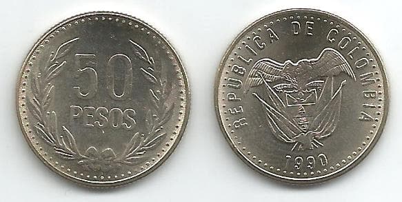 Colombia KM283(U) 50 Pesos β Lot of 30 representative product image