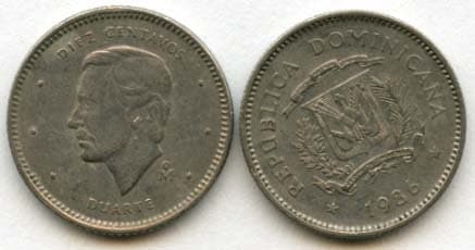 Dominican Rep. KM60(F-XF) 10 Centavos β Lot of 75 representative product image