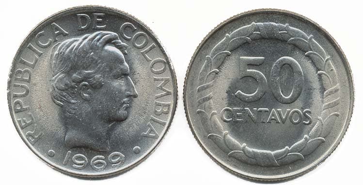 Colombia KM228(U) 50 Centavos β Lot of 15 representative product image