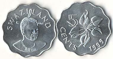 Swaziland KM48(U) 5 Cents β Lot of 60 representative product image