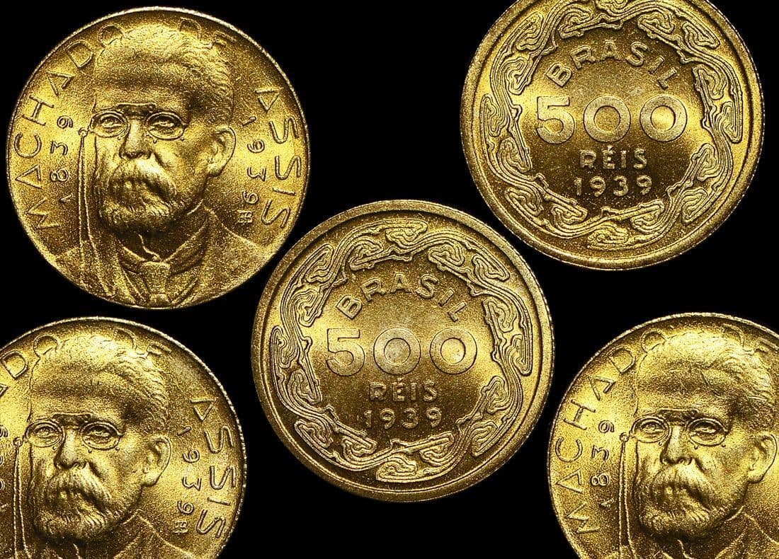 Brazil KM549(U) Brazil, 500 Reis, dated 1939 β Lot of 3 representative product image