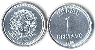 Brazil KM600(U) 1 Centavo β Lot of 100 representative product image