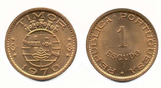 Timor KM19(U) 1 Escudo β Lot of 5 representative product image