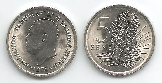 Western Samoa KM14(U) 5 Sene β Lot of 40 representative product image