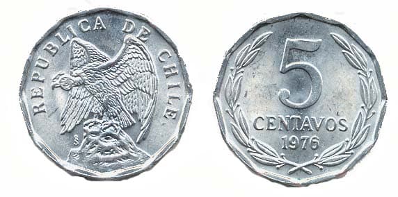 Chile KM204a(U) 5 Centavos β Lot of 55 representative product image