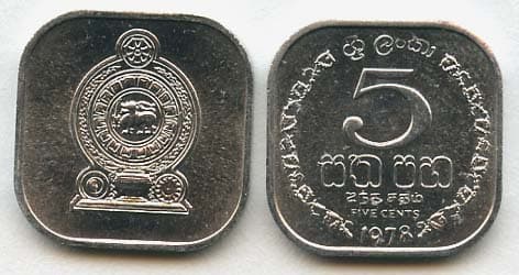 Sri Lanka KM139a(U) 5 Cents β Lot of 65 representative product image