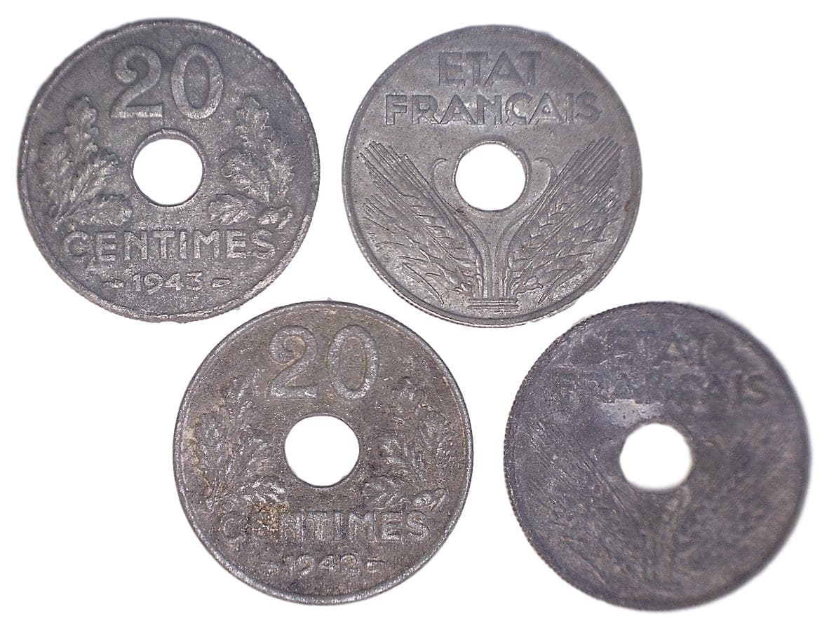 France KM900(C) 20 Centimes β Lot of 6 representative product image