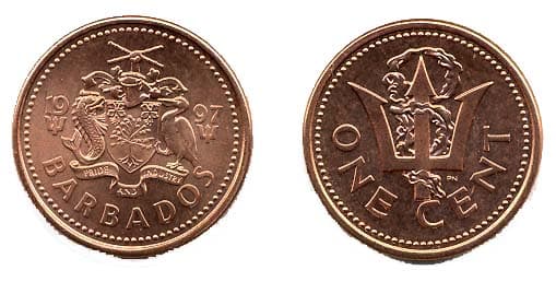 Barbados KM10a(U) 1 Cent – Lot of 80 representative product image