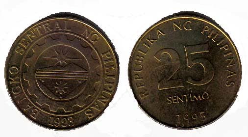 Philippines KM271(U) 25 Centimos β Lot of 50 representative product image