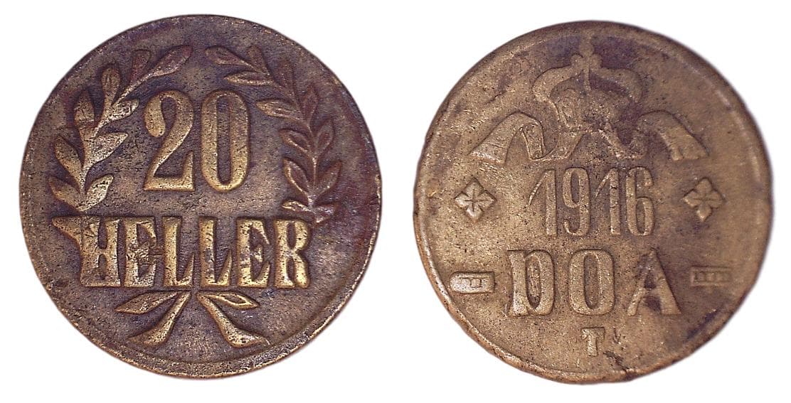 German East Africa KM15a(F) 20 Heller - 1916 β Lot of 1 representative product image