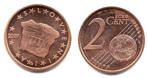 Slovenia KM69(U) 2 Euro Cents β Lot of 100 representative product image