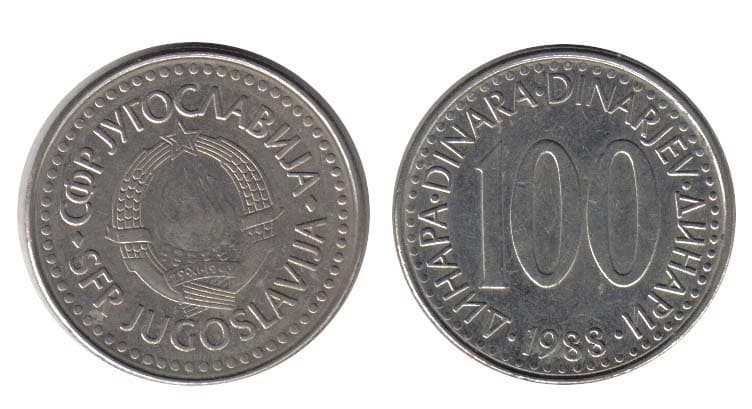 Yugoslavia KM114(VF-XF) 100 Dinara β Lot of 55 representative product image