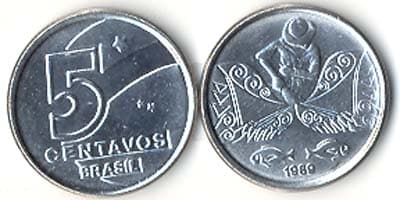 Brazil KM612(U) 5 Centavos β Lot of 100 representative product image