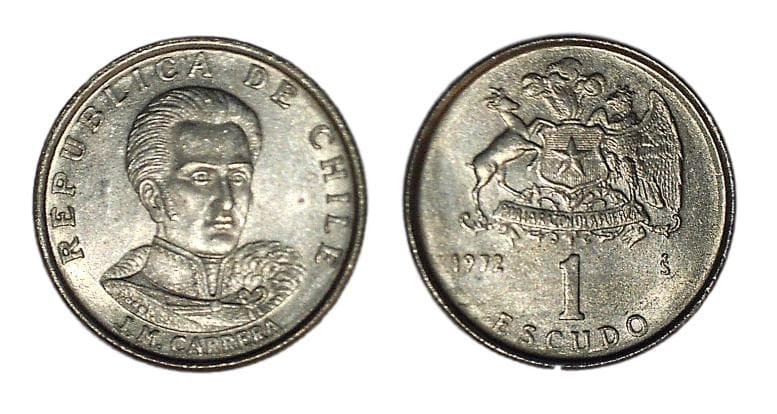 Chile KM197(AU) 1 Escudo β Lot of 24 representative product image
