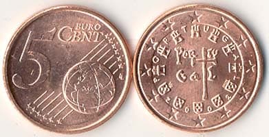 Portugal KM742(U) 5 Port. Cent * β Lot of 100 representative product image