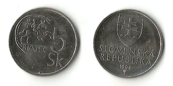 Slovak Republic KM14(U) 5 Koruny β Lot of 25 representative product image