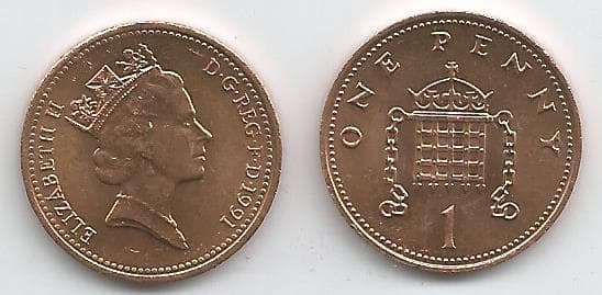 Great Britain KM927(U) 1 Penny – Lot of 18 representative product image
