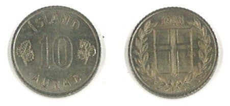 Iceland KM10(U) 10 Aurar β Lot of 100 representative product image
