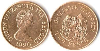 Jersey KM55(U) 2 Pence (Black Spots) β Lot of 40 representative product image