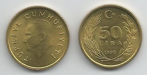 Turkey KM987(U) 50 Lira – Lot of 50 representative product image