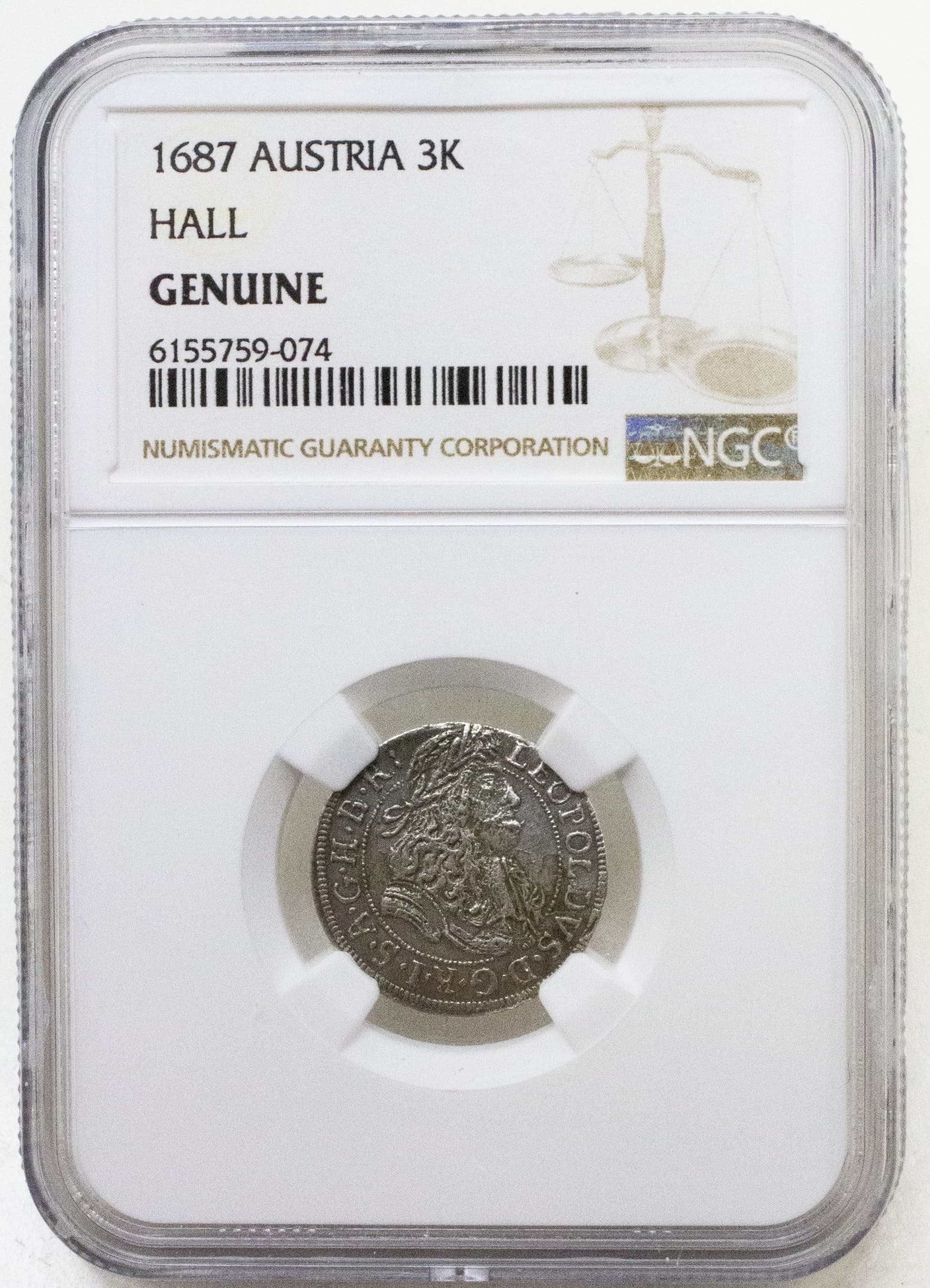 NGC-Certified Roman Coin: Leo Hogmouth, Grade HG β representative ECC supplier stock image; exact coin and slab vary