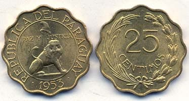 Paraguay KM27(U) 25 Centimos β Lot of 30 representative product image