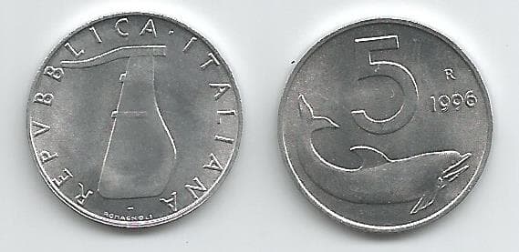 Italy KM92(U) 5 Lira β Lot of 100 representative product image