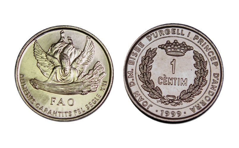 Andorra KM171(U) 1 Centime β Lot of 35 representative product image