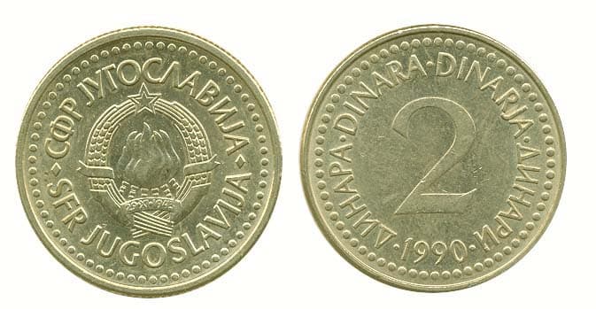 Yugoslavia KM143(U) 2 Dinara β Lot of 55 representative product image