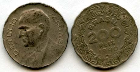 Brazil KM545(VF) 200 Reis β Lot of 30 representative product image